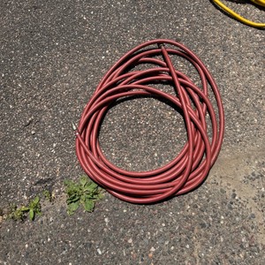 Heavy Duty Red Air Hose with Quick Connect Coupler