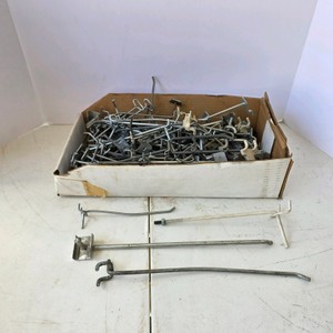 Lot of Metal Pegboard Hooks and Display Hardware