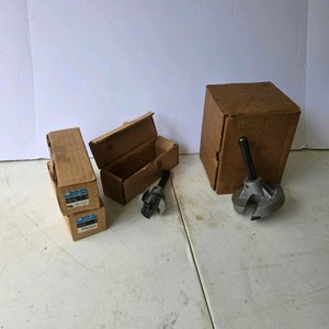 Lot of 2 Woodruff Cutter Sets with Tooling and Storage Boxes