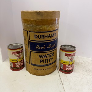 Lot of 3 Durhams Rock Hard Water Putty Containers