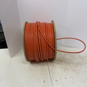 Spool of Orange Copper Electrical Wire