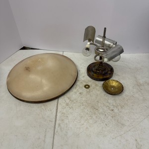 Ceiling Fan Light Kit with Glass Dome Shade