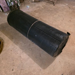 Roll of Black Dimpled Flooring Moisture Barrier Underlayment