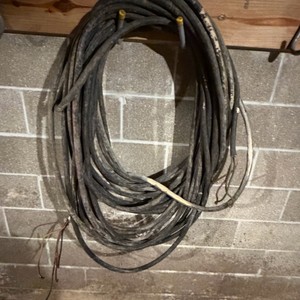 Heavy Gauge Black Electrical Cable Wire