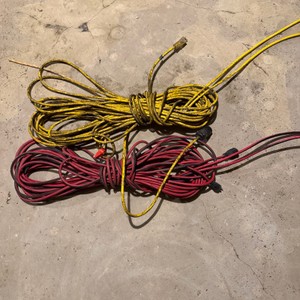 Lot of Yellow and Red Extension Cords