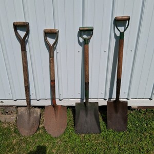 Lot of 4 Garden Shovels and Spades