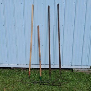 Lot of 4 Long Handle Garden Cultivators