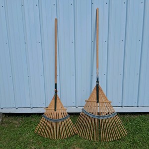 Lot of 2 McGuire Bamboo Lawn Rakes