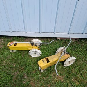 Lot of 2 Nelson Rain Train Traveling Lawn Sprinklers