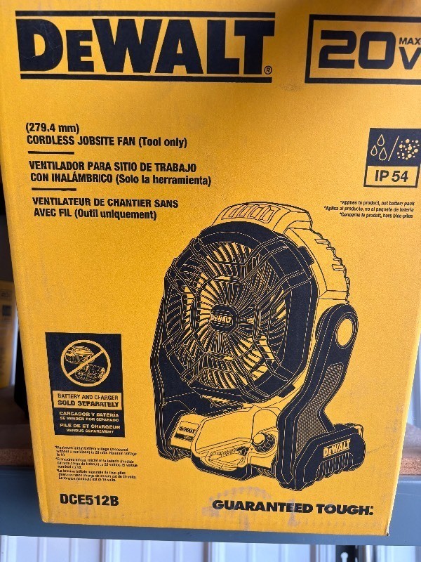 Dewalt Jobsite Cordless Fan