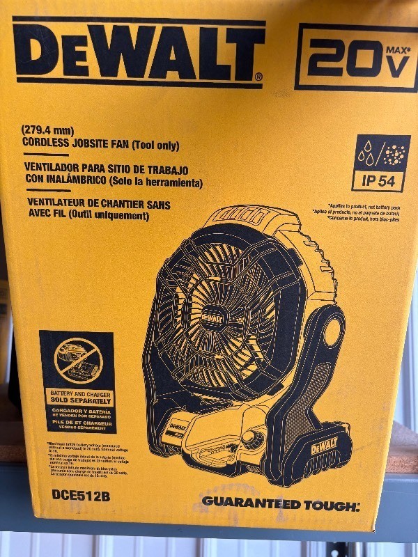 Dewalt Jobsite Cordless Fan