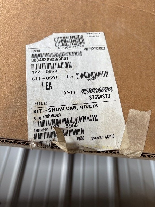 walk behind snowblower cab  new in box