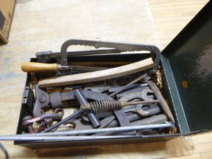 Metal Box with Tools