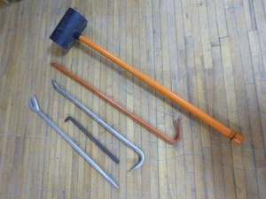 Pry Bars and Mallet