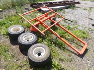 Dump Trailer Frame with 3 Tires