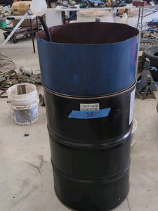 55-gallon Drum with separate waste-drain unit