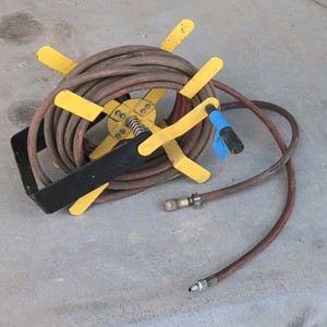 Central Pneumatic 100-foot manual steel air hose reel