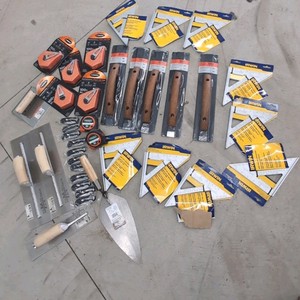 New Tools Squares, float blades, trowels