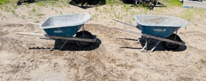 (2) Jackson Professional Tools Wheelbarrows
