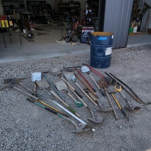 Construction tools in barrel