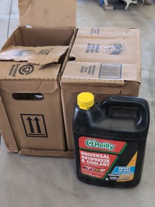 (4) OReilly Gallon antifreeze and coolant