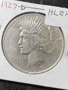 1927-D US PEACE SILVER DOLLAR