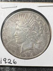 1926 US PEACE SILVER DOLLAR