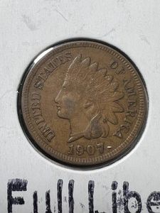 1907 US INDIAN HEAD CENT