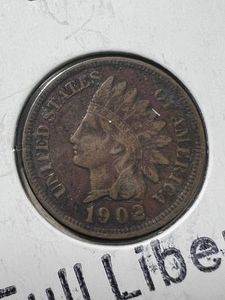 1902 US INDIAN HEAD CENT