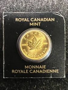 2023 CANADIAN MAPLE LEAF 1 GRAM .9999 FINE GOLD