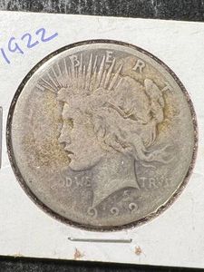 1922 US PEACE SILVER DOLLAR