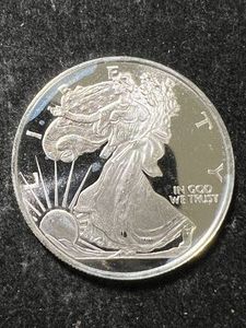 HALF TROY OZ .999 FINE SILVER AMERICAN EAGLE ROUND
