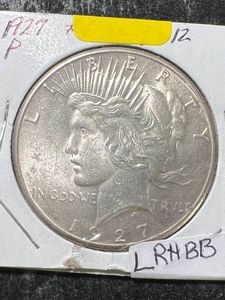 1927 US PEACE SILVER DOLLAR