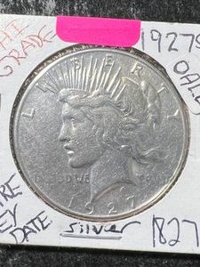 1927-S US PEACE SILVER DOLLAR