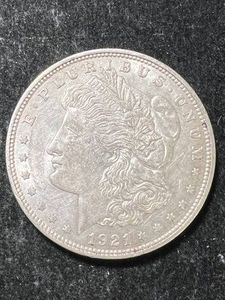 1921-D US MORGAN SILVER DOLLAR