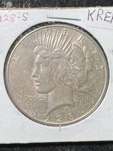 1928-S US PEACE SILVER DOLLAR