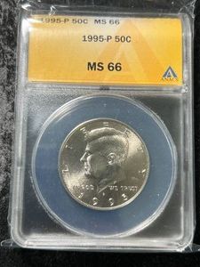 1995 US KENNEDY HALF DOLLAR ANACS MS66