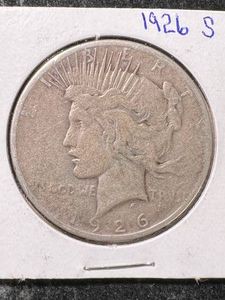 1926-S US PEACE SILVER DOLLAR