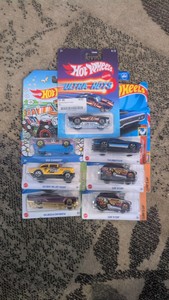 Hot Wheels. lot of seven diecast 164 American muscle Ford Chevy Mopar
