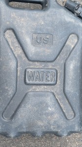 military Jerry can vintage viet nam modern era Black water can plastic