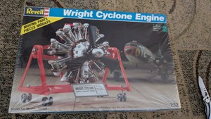 112 wright cyclone engine military plastic model kit revl