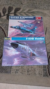 military aircraft model lot vintage super etendard f101 B. B voodoo 172 lot