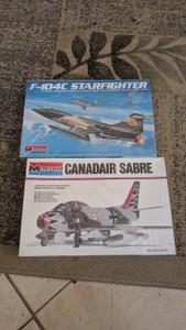 14 8 Canada Sabre military aircraft model kit f-10c Starfighter lot