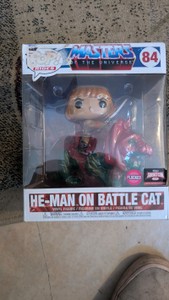 Funko Pop Masters of the universe He-Man on Battle cat collectible figure