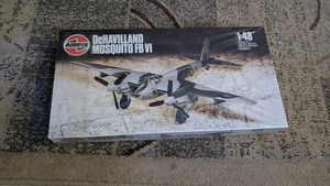 148 mosquito f. V1 series 7 airfix model airplane vintage rear