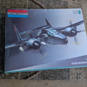 monogram 148 Black widow p-61 reconnaissance airplane model kit New in box