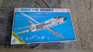 vintage scalecraft vought f8-e crusader fighter bomber Navy Vietnam made in Italy