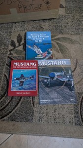 lot of P-51 mustang literature books 9th and 15th mustang the operational record