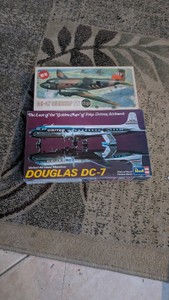 172 airfix revell Douglas dc-7 ac-47 gunship DC3 vintage rare lot of models