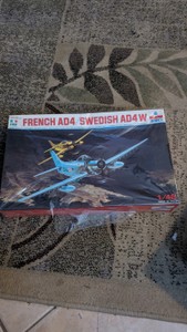 14 8. esci French 84 swedish 84w military plastic model bomber Cold war